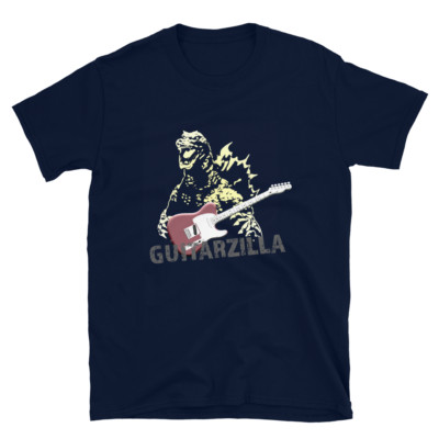 GuitarZilla/Godzilla Short-Sleeve Unisex T-Shirt-image
