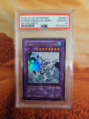 YUGIOH Elemental Hero Absolute Zero GX Vol 4 Manga Promo YG04-EN001 PSA 10-image
