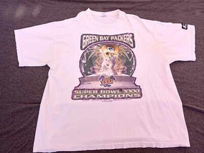 Vintage Starter Green Bay Packers Super Bowl XXXI Champions T-Shirt Size XL-image