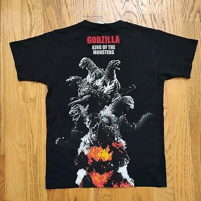 Vintage Y2K Godzilla King Of Monster Japanese Movie Promo Graphic T Shirt M-image