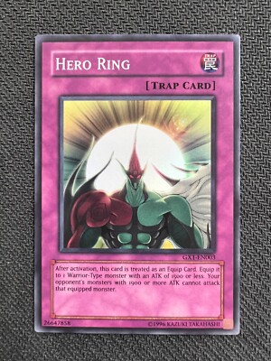 Yugioh Hero Ring Unlimited Edition Super Rare GX1-EN003 NM-image