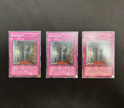 Yu-Gi-Oh! Birthright Common 1st Edition x3 5DS1 VLP x2 & SDWS NM x1 Playset-image