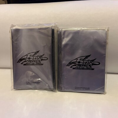80 LT. BLUE YUGIOH Card Protectors 5Ds Duelist Card Sleeves STILL SEALED 2 PACKS-image