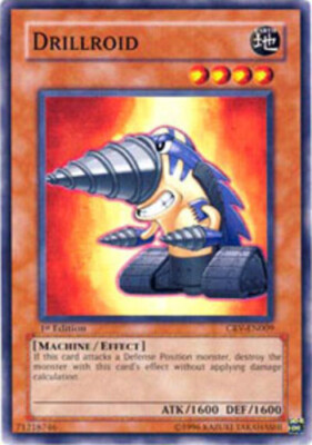 Drillroid - CRV-EN009 - Common - Unlimited Edition NM YuGiOh!  Booster Set Cards-image