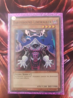 Yugioh LC5D-EN153 Earthbound Linewalker Super Rare 1st Edition Effect NM-image