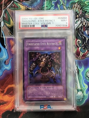 YUGIOH! PSA 9 2004 Thousand-Eyes Restrict MC1-EN004 Secret Rare-image