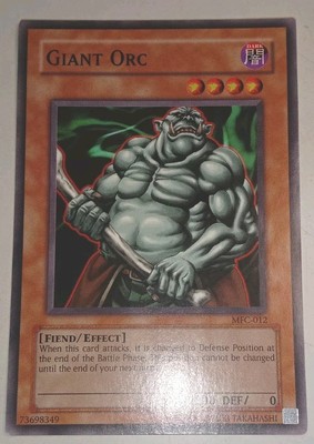 Giant Orc Rare Card 1996 YuGiOh Card-image