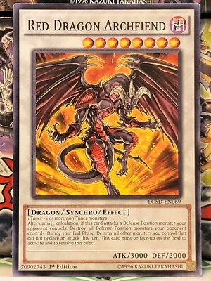 Red Dragon Archfiend LC5D-EN069 1st Ed Common Nm-M-image