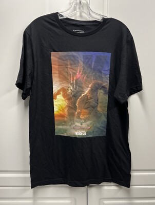 Godzilla X Kong The New Empire Movie Promo Black T Shirt Medium M-image