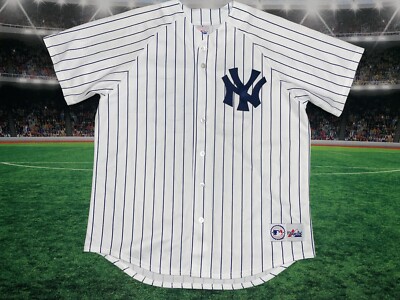 Hideki Matsui #55 New York Yankees Majestic Jersey Stitched Sz Large Preowned-image