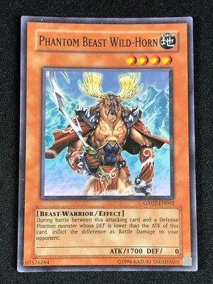 YUGIOH PHANTOM BEAST WILD-HORN GX02-EN002 SUPER LIGHT PLAY-image