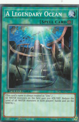 YUGIOH CARD A LEGENDARY OCEAN SGX2-ENC13 1ST EDITION COMMUN-image
