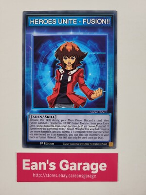 YuGiOh Heroes Unite - Fusion!! 1st Edition SGX2-ENS01 Speed Duel GX Midterm - MN-image