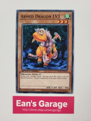 YuGiOh Armed Dragon LV3 SGX1-ENC06 Speed Duel GX: Duel Academy common - Mint-image