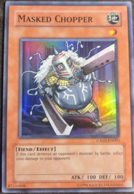 Masked Chopper GX03-EN003 Super RARE YuGiOh TCG Card-image
