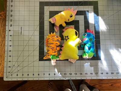 Tokidoki Tokimon Kaiju Plush Godzilla Lot of 4 with Rare Baby Kaiju Godzilla 6