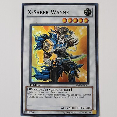 X-Saber Wayne - 5DS3-EN042 - MP+ - Super Rare - 1st ed - Yugioh-image