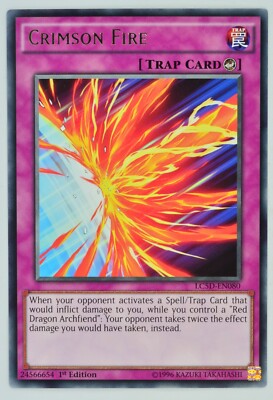 Yugioh Crimson Fire LC5D-EN080 Rare 1st Edition-image