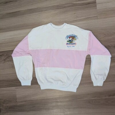 VINTAGE Bud Light 80s Long Sleeve Shirt Small Pink Spring Break Budweiser-image