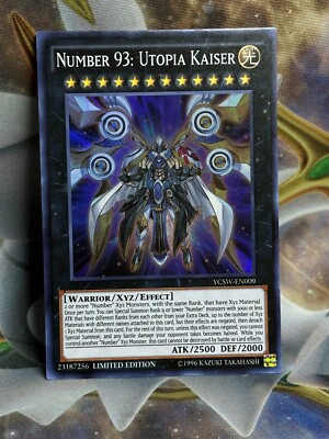 Number 93: Utopia Kaiser YCSW-EN009 Prize Card Super Rare YuGiOh NM-image