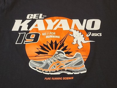 Asics Gel Kayano Tee Small Running Shoes Outdoors Japan Promotional Godzilla-image