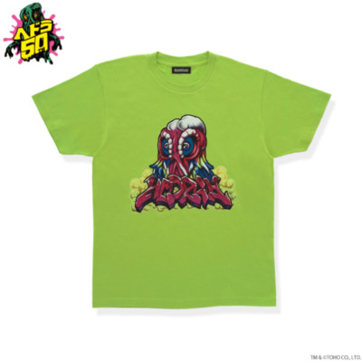 Godzilla Hedorah Graffiti T-Shirt Green TOHO Godzilla Store Japanese Character-image