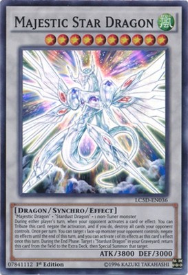Near Mint x 1 Majestic Star Dragon - LC5D-EN036 - Super Rare - 1st Edition LC5D -image