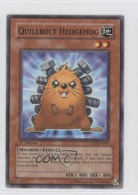 Quillbolt Hedgehog 1st Ed. YuGiOh 5D's 2 Starter Deck #5DS2-EN013 2009 0a1-image