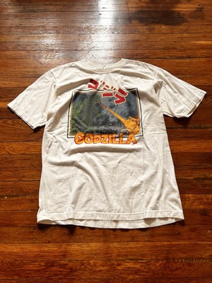 90s Vintage Made USA 1994 GODZILLA Japanese Promo KING OF THE MONSTERS Shirt XL-image