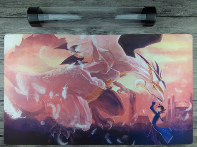 Ygomat GX Light and Darkness Dragon Template Custom Playmat Free Best tube-image
