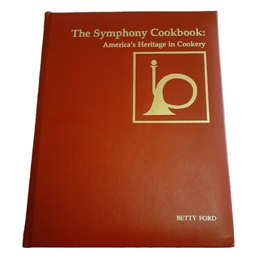 The Symphony Cookbook Leather Bound Signed to First Lady Betty Ford 1976 RARE-image