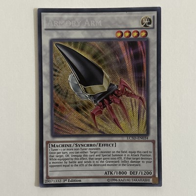 Yugioh Armory Arm LC5D-EN034 1st Edition Secret Rare Legendary 5Ds NM Single!-image
