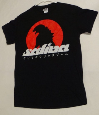 Saliva Shirt Small Black Godzilla King of Monsters Rock Band Concert Tour Tee-image