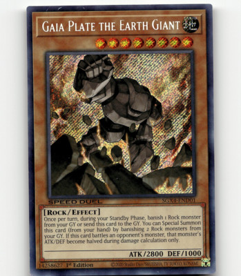 Yugioh Gaia Plate the Earth Giant (Secret Rare) Speed Duel GX Midterm Destructio-image