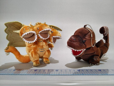 Godzilla Usj Collaboration Plush King Ghidorah Set JPN Exclusive Rare Model SFX-image