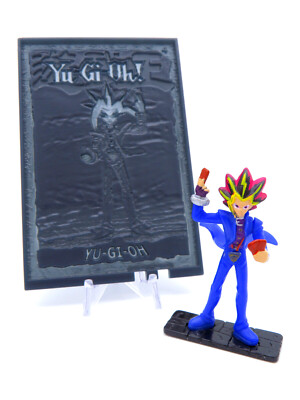 Yugioh Figure - 2002 Yugi Mutou w/Card - Mattel 2