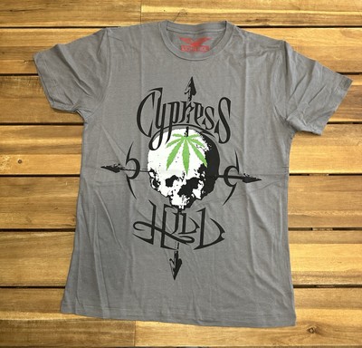 Cypress Hill Graphic  Gray M T-Shirt Skull Compass Hip Hop Rap Tee Music Band-image