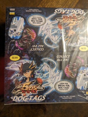 YUGIOH 5D's DOG TAG YUGIOH BRAND NEW 1 EACH SEALED UNOPENED STICKER PACK 2008-image