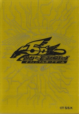(50) YuGIOh Card Deck Protectors 5Ds Duelist Gold Card Sleeves 63x90mm 100Pcs-image