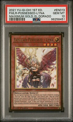 2021 PSA 10 YUGIOH EL DORADO MGED 1ST ED GOLD FAMILIAR POSSESSED LYNA 💫-image