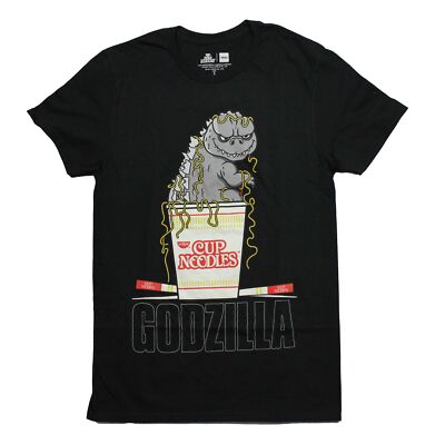 Godzilla  New Adult T-Shirt - Sitting in Cup Noodles-image