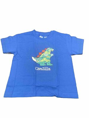 Life Is Canada Canzilla Canadian Godzilla T-Shirt Sz. X-Small Blue Short Sleeve-image