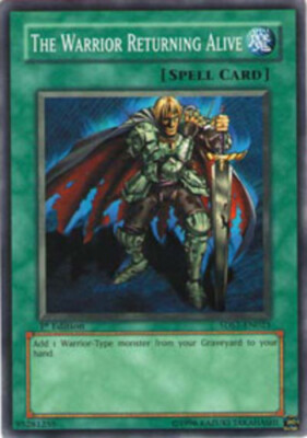 3 x The Warrior Returning Alive - 5DS1-EN023 - Common - 1st Edition Near Mint, E-image