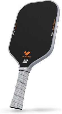 Racket, carbon fiber Pickleball racket with 16mm Shark Power polymer core-image