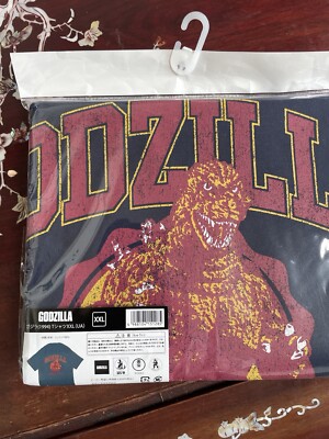 Godzilla T Shirt Graphic Size XXL Rare NWT Japanese-image