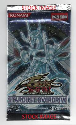 (500678) YUGIOH STARDUST OVERDRIVE 5D'S Unlimited Edition Sealed BOOSTER PACK-image
