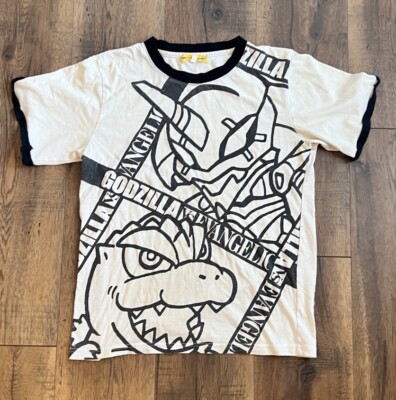 SUPER RARE Vintage Evangelion X Godzilla Ringer Shirt-image