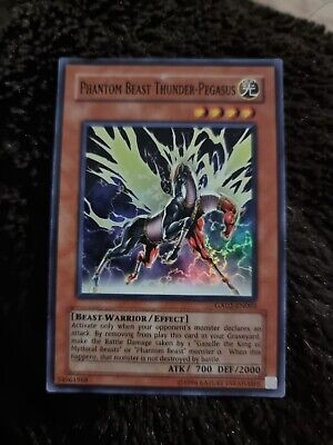 1x YuGiOh TCG Phantom Beast Thunder Pegasus GX02 EN003 Trading Card Game-image