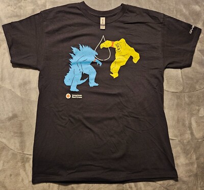 Large Limited edition Godzilla x Kong The New Empire American Red Cross T-shirt-image