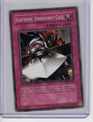 Heavy Play Yugioh TCG 5DS2-EN033 Gottom's Emergency Call 1st Common-image